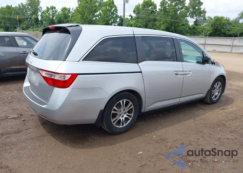 2013 Honda Odyssey Ex-L из США, поврежденный, VIN 5FNRL5H61DB062941